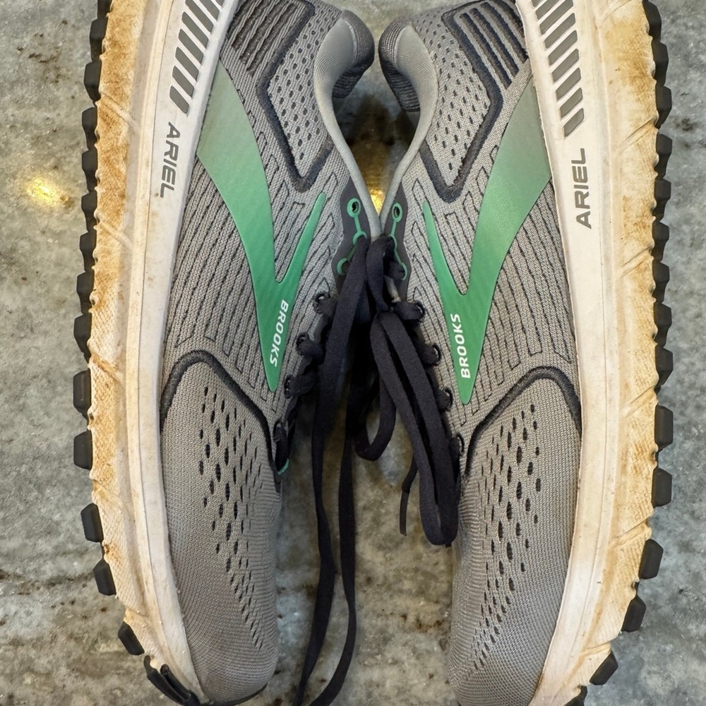 Brooks Women's 8.5 B Ariel 20 Sneaker Teal Gray‎ 1203151B076 Running Gym Walking